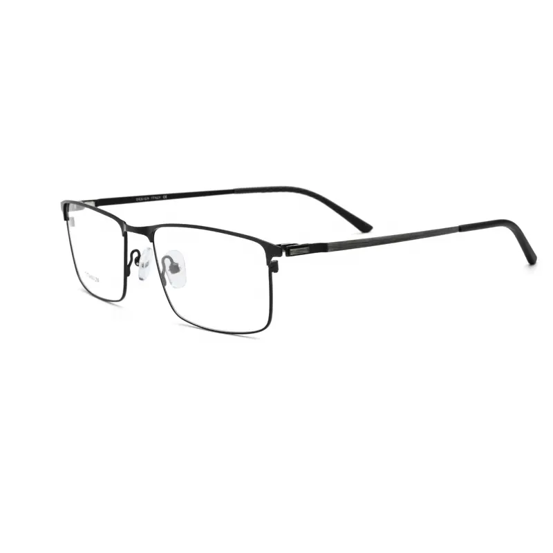 High End Custom Painting Italian Eye Glasses Frames Air Titanium Eyeglass Optical Frames CE for Men