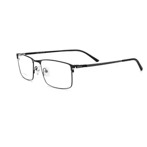 High End Custom Painting Italian Eye Glasses Frames Air Titanium Eyeglass Optical Frames CE for Men