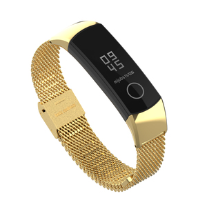 Forwelleny Boucle de remplacement en acier inoxydable Bracelet en métal réglable pour <span class=keywords><strong>Honor</strong></span> <span class=keywords><strong>Band</strong></span> 4 accessoires de sangle à boucle magnétique - Product Image 4