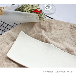 Chinois usine vente restaurant alimentaire/sushi/légume blanc 3 compartiment assiette en porcelaine - Product Image 2