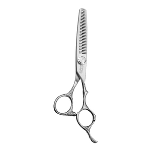 Tijeras <span class=keywords><strong>de</strong></span> <span class=keywords><strong>Corte</strong></span> <span class=keywords><strong>de</strong></span> Acero Inoxidable Japonés <span class=keywords><strong>de</strong></span> 6 Pulgadas, Forma <span class=keywords><strong>de</strong></span> <span class=keywords><strong>V</strong></span> Regular, 30 Dientes, Tijeras para Cortar y Entresacar - Product Image 3