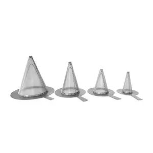 stainless steel filter screen cone basket strainers