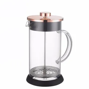 4 Cups Durable Light weight Glass French Press Coffee Maker Tea Brew Mug