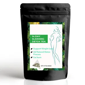 Chinesischer Großhandel 28 Tage Detox Easy Slim Skinny Tee Drops hip Kräuter-Diät-Beutel Verpackung Private Label Nature Slimming Detox Tea