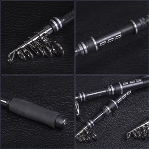 Cannes à pêche télescopiques en carbone 1.8m/2.1m/2.4m/2.7m/3.0m <span class=keywords><strong>Canne</strong></span> à pêche en carbone super forte - Product Image 4