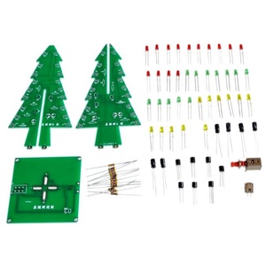 Venta caliente en tres dimensiones 3D árbol de Navidad LED Kit de bricolaje Flash LED <span class=keywords><strong>circuito</strong></span> Kit de divertido Suite - Product Image 2