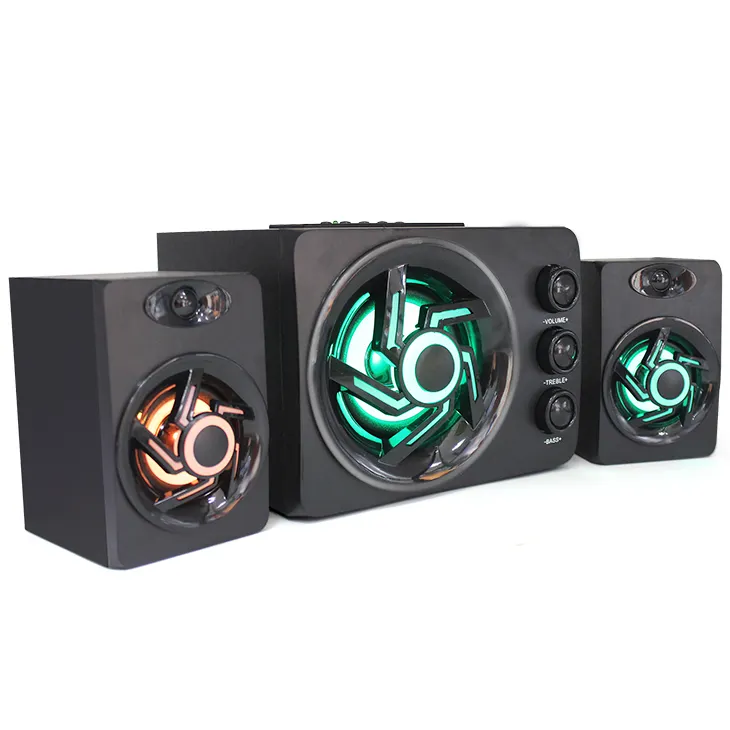 Allpower 2.1 Speaker 2.1 suara Surround Hifi Bass Super Sistem Teater rumah saluran