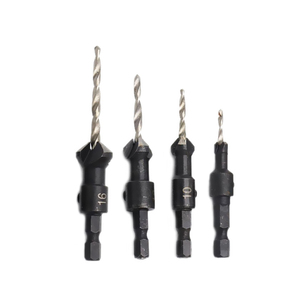 <span class=keywords><strong>Kit</strong></span> 4 Pezzi <span class=keywords><strong>Punte</strong></span> per Svasatura a 90 Gradi con Attacco Esagonale da 1/4 per Lavorazione del Legno e Utensili da Falegnameria - Product Image 2