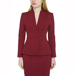 <span class=keywords><strong>Traje</strong></span> de Falda Rojo <span class=keywords><strong>para</strong></span> <span class=keywords><strong>Mujer</strong></span>, Diseño Nuevo, Personalizado, al por Mayor, Económico, <span class=keywords><strong>para</strong></span> Primavera y Otoño - Product Image 6
