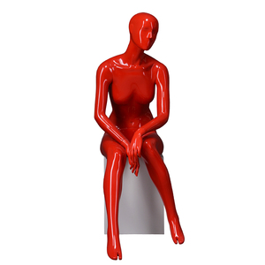 La vida como rojo brillante de fibra de vidrio de cuerpo completo hombre mujer <span class=keywords><strong>ropa</strong></span> de moda se maniquíes <span class=keywords><strong>para</strong></span> venta - Product Image 4