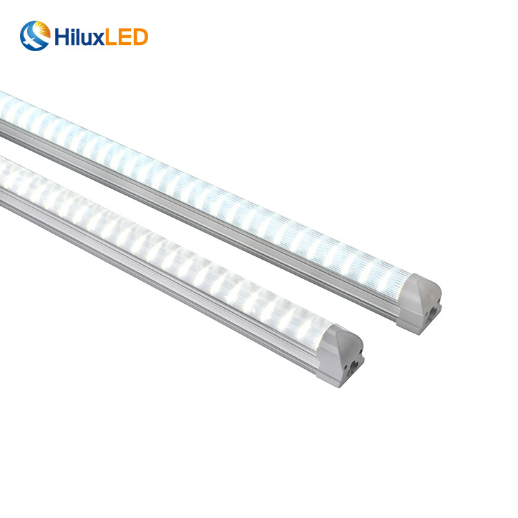 Clear/ strip/ frosted pc cover ETL DLC linkable led tube light t8 integrated light for warehouse