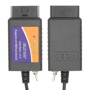 ที่มีคุณภาพสูง ELM327 USB สายเคเบิลวินิจฉัยมืออาชีพที่มีสวิทช์ V1.5 Obd2