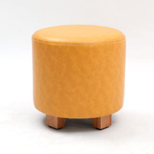 New Round Solid Wood <strong>Leather</strong> <strong>Stool</strong> Home Furniture Living Room Furniture Home <strong>Stool</strong> &amp; Ottoman Modern Wooden in the Living Room - Product Image 2