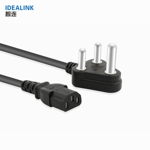 Hecho en China económico 16A 250 V cable eléctrico 3 pin Sur África cable <span class=keywords><strong>de</strong></span> alimentación para computadora - Product Image 1