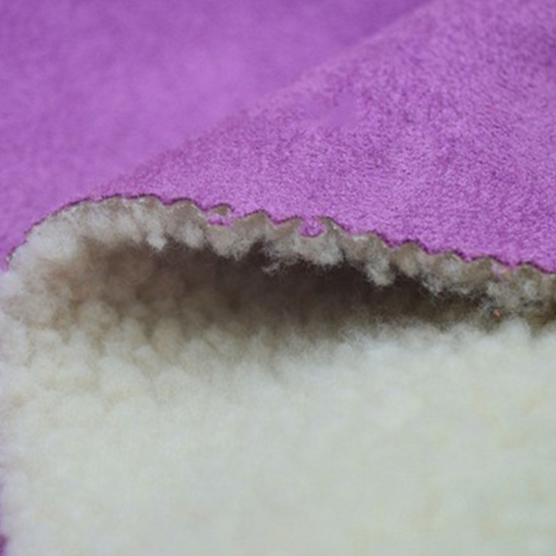 factory sale 100% polyester sherpa suede fabric