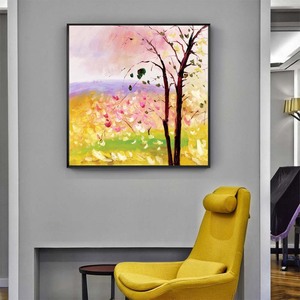 Lienzo de flor de cerezo hecho a mano, pintura <span class=keywords><strong>al</strong></span> óleo artística - Product Image 6