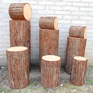 真正的触摸人造树皮人造树桩人造圆木树干