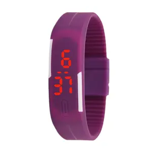 Guangzhou Top Selling Fashion Smart Digital Bracelet Watch LED Sports jelly Wrist Watch