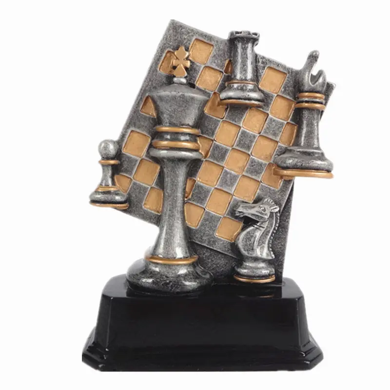 Poly Resin Chess Awards Trophäe Schach figur 5 Zoll