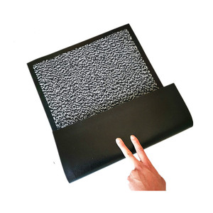 Gris de interior al aire libre de <span class=keywords><strong>la</strong></span> puerta de entrada alfombra piso tierra barrera Mat zapato Scrapr felpudo - Product Image 1