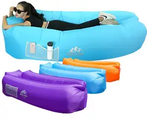 2018 amazon top vendedor wekapo inflable tumbona al aire libre camping aire tumbona bolsas de dormir