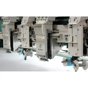 special multi function flat+coiling computerized embroidery machine with lager area DAHAO HD touch screen