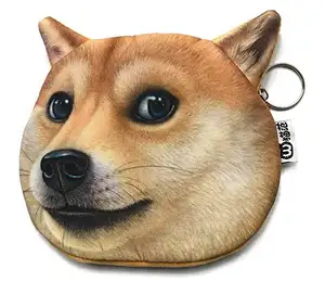 Factory Direct Sale Doge Meme Face Coin Purse