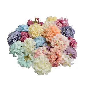 Soie Hortensia Tête Simulation Oeillet Arrangement De Fleurs Artificielles 2024 Mini 4.5cm Pâques Nouvel An Décoration