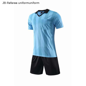 Reversible short sleeve authentic football shirt maker uniforms referee soccer jersey set - Product Image 6