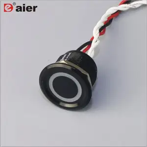 22mm Içbükey Düğme IP68 Led ışıklı push Button Sıfırlama Anahtarı