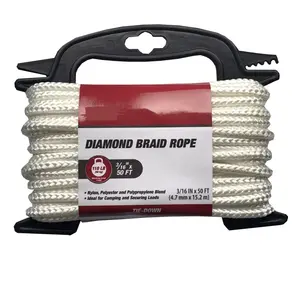 hot sale 3/16in x50 ft diamond braid rope Polyester and nylon rope clothes line