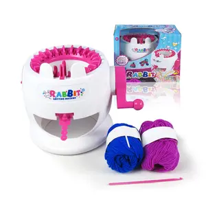 Funny girls favor Handmade Toy Kids Weaving Machine Set hand diy knitting machine toys for sale