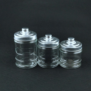 โถแก้วใสปิดผนึกได้มีฝาปิดสำหรับเก็บชากาแฟน้ำตาลหรือลูกอม - Product Image 1
