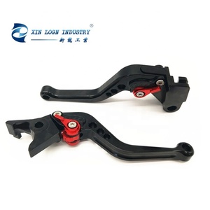 Best selling Adjustable short CNC clutch brake levers for <span class=keywords><strong>Kawasaki</strong></span> <span class=keywords><strong>Z650</strong></span> Z900 2017 Black <span class=keywords><strong>2018</strong></span> lever with regulator Red - Product Image 4
