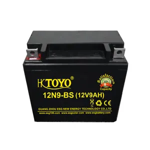 חלק לאופנוע MF 12V 9AH טעון אטום תחזוקה חינם סוללת אופנוע YTX9