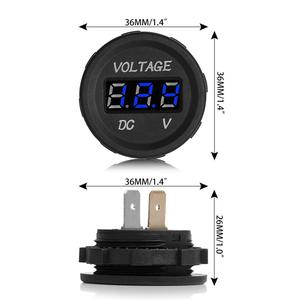 12V-24V LED <strong>Digital</strong> Display <strong>Voltmeter</strong> <strong>Panel</strong> <strong>Mount</strong> Voltage Meter - Product Image 4
