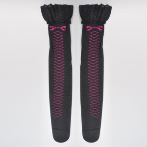 <span class=keywords><strong>Calze</strong></span> Autoreggenti Vintage Beileisi in Nylon Trasparente <span class=keywords><strong>con</strong></span> Cucitura Posteriore e Tacco per Donne, Nero - Product Image 4