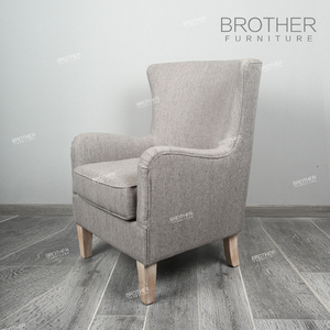 <span class=keywords><strong>Muebles</strong></span> para <span class=keywords><strong>el</strong></span> hogar Grey tela antigua habitación ala silla - Product Image 3