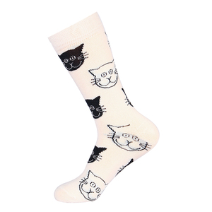 Calzini divertenti felici calzini di <span class=keywords><strong>moda</strong></span> personalizzati all'ingrosso di alta qualità calzini modello gatto donna - Product Image 4