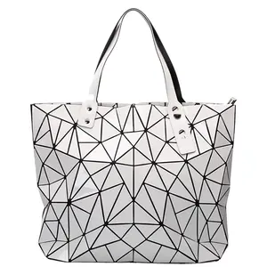 Günstige Großhandel Dames Handtas Trendy bunte Mode geometrische Handtasche für Frauen