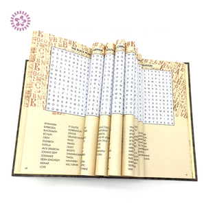 Venta al por mayor a4 de tapa dura de crucigramas rompecabezas <span class=keywords><strong>Sudoku</strong></span> juego libro para niños adultos - Product Image 3