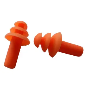 reusable waterproof soundproof silicone 30db ear plugs ear protection ear plugs rubber earplug