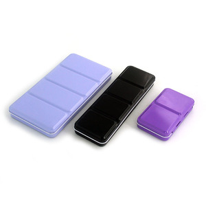 Boîte <span class=keywords><strong>de</strong></span> rangement Portable vide, haute qualité, 12 / 24 casseroles, étui en étain pour <span class=keywords><strong>peinture</strong></span> d'artiste, Palette métallique résistante pour <span class=keywords><strong>aquarelle</strong></span> - Product Image 2