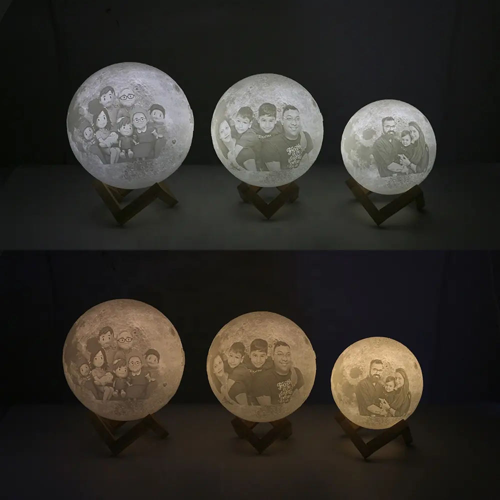 3D Moon Lamp For Daughter Personalized 15CM 3D Printing Moon Light Gift For Daughter Son Graduation Gift From Mom