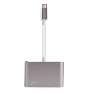 <span class=keywords><strong>Adaptateur</strong></span> USB Type C à <span class=keywords><strong>HDMI</strong></span> 4K, <span class=keywords><strong>2</strong></span> en 1, prend en charge 4K, 1 pièce, prix d'usine, haute vitesse - Product Image 4