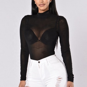 Venta al por mayor caliente urbano de moda Sexy erógena de malla de encaje Mono para las mujeres - Product Image 1