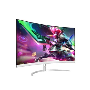 gaming monitor 144hz 27 inch melengkung Suppliers-Monitor Gaming Pc, FHD 27 Inci 32 Inci Melengkung Led 144Hz 2Ms