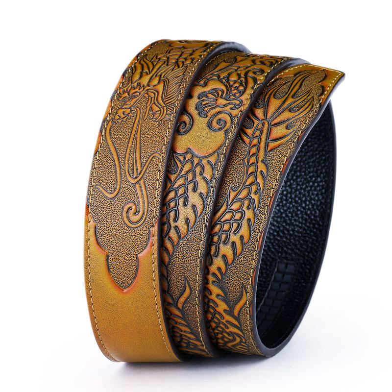 Wholesale Width Dragon logo Embossed Style First Class Cow