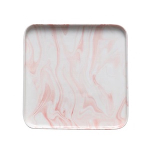 Italien vaisselle marbre design unique hôtel utilisé moderne personnalisé en céramique <span class=keywords><strong>plaque</strong></span> - Product Image 4