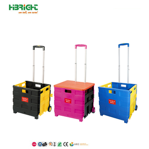 <span class=keywords><strong>Pack</strong></span> En <span class=keywords><strong>Roll</strong></span> Inklapbare Portable Opvouwbaar Opvouwbare Plastic Boodschappen <span class=keywords><strong>Trolley</strong></span> Kar Met Wielen - Product Image 1